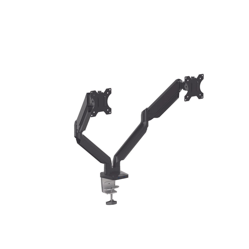 Fellowes Monitor-Halterung Platinum Dual schwarz