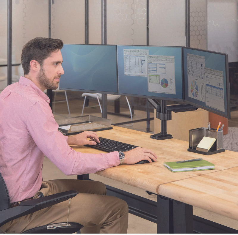 Fellowes Monitor-Halterung Platinum Series Triple schwarz