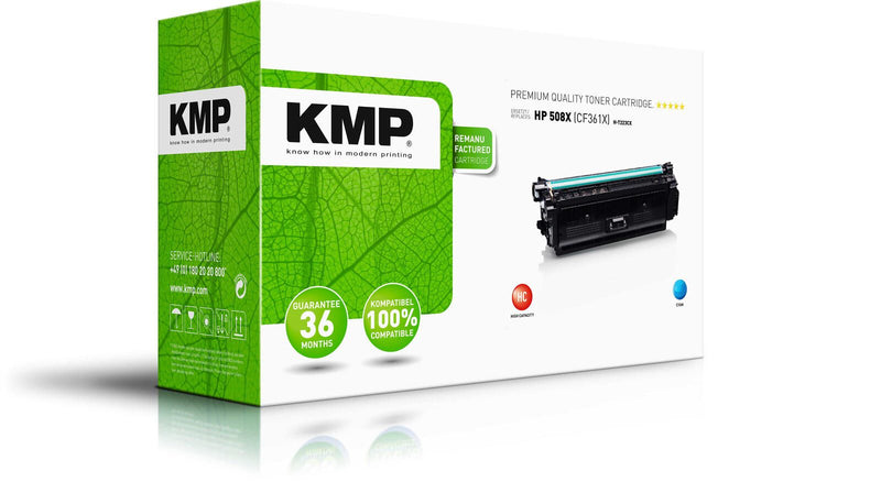 KMP Toner H-T223CX cyan kompatibel zu HP 508X (CF361X)