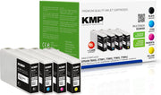 KMP Druckerpatronen E220VXX schwarz, cyan, magenta, gelb kompatibel zu EPSON T7891XXL, 4er-Set