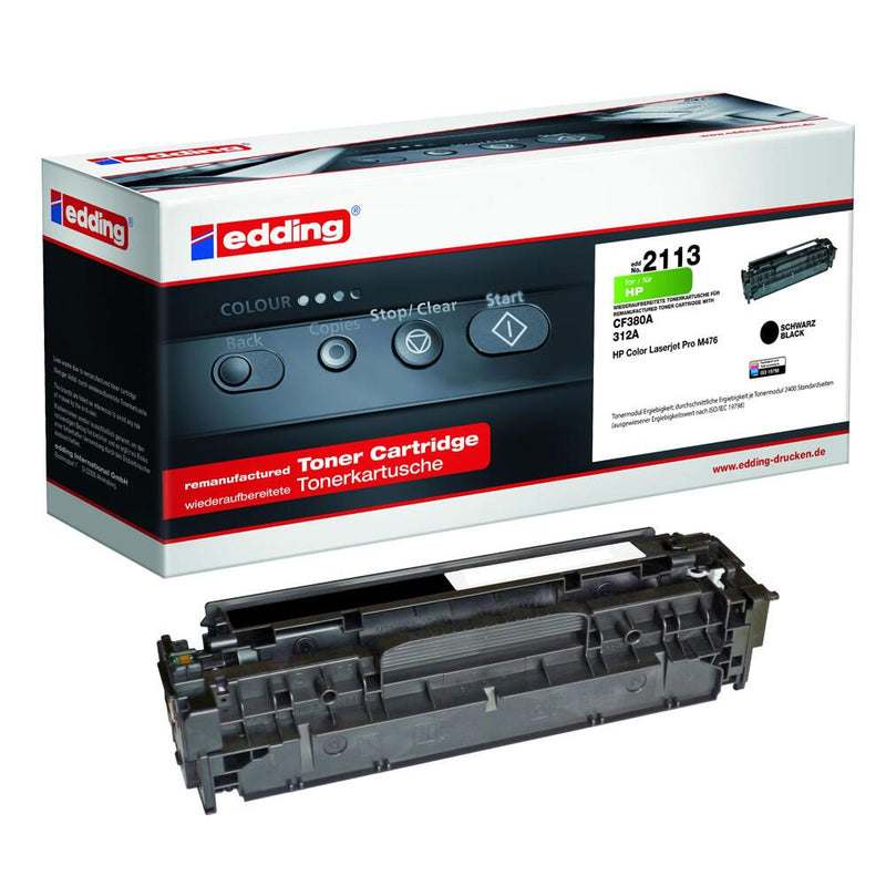 edding Toner EDD-2113 schwarz kompatibel zu HP 312A (CF380A)