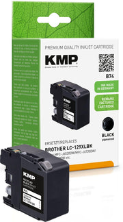 KMP Druckerpatrone B74 schwarz kompatibel zu brother LC-129XLBK