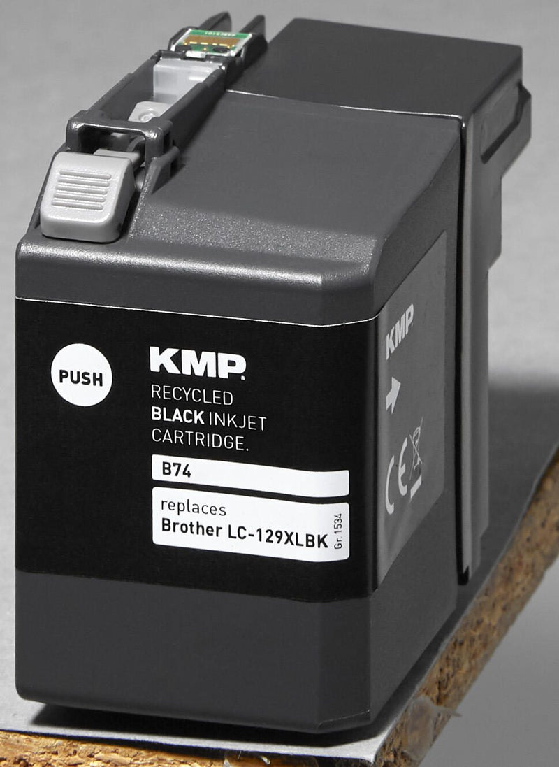 KMP Druckerpatrone B74 schwarz kompatibel zu brother LC-129XLBK