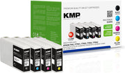 KMP Druckerpatronen E220VX schwarz, cyan, magenta, gelb kompatibel zu EPSON T7901XL, T7902XL, T7903XL, T7904XL, 4er-Set