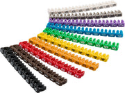 goobay Kabelclips rot, gelb, grün, schwarz, weiß, blau, braun, orange, violett, grau