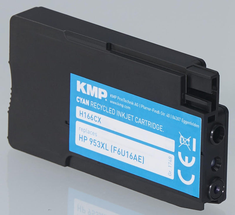 KMP Druckerpatrone H166CX cyan kompatibel zu HP 953XL (F6U16AE)