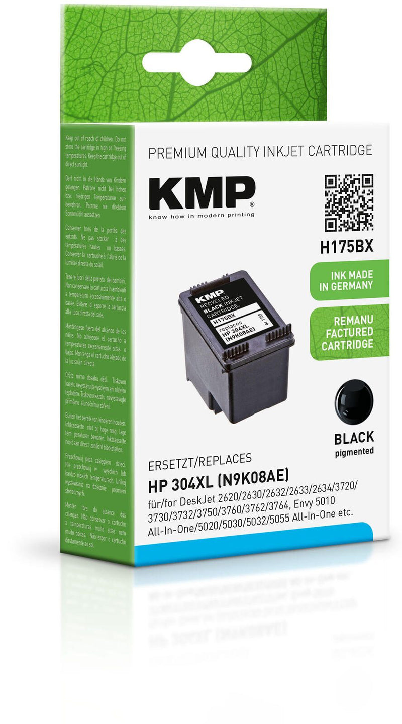 KMP Druckerpatrone H175 schwarz pigmentiert kompatibel zu HP 304XL (N9K08AE)