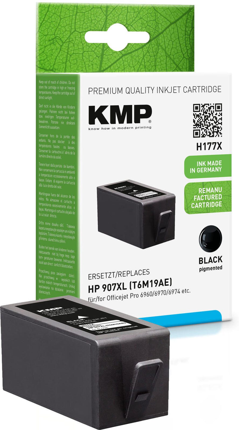KMP Druckerpatrone H177 schwarz kompatibel zu HP 907XL (T6M19AE)