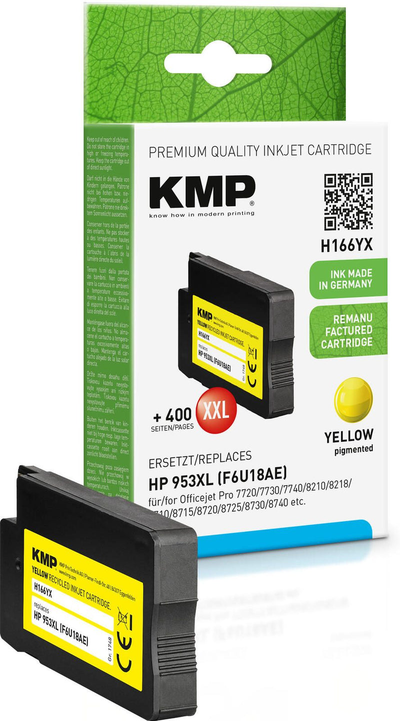 KMP Druckerpatrone H166YX gelb kompatibel zu HP 953XL (F6U18AE)
