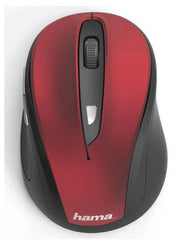 Hama MW-400 Maus kabellos rot, schwarz