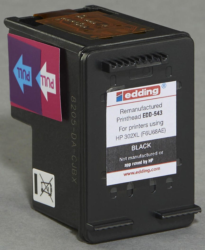 edding Druckerpatrone EDD-543 schwarz kompatibel zu HP 302XL (F6U68AE)