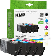 KMP Druckerpatronen H176VX schwarz, cyan, magenta, gelb kompatibel zu HP 903XL (3HZ51AE), 4er-Set