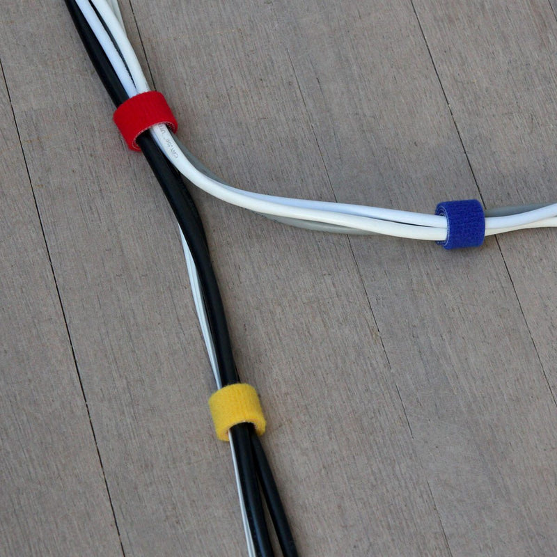 LABEL THE CABLE Klettband gelb