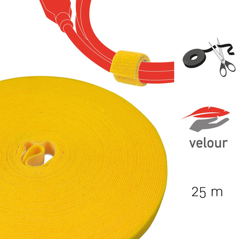 LABEL THE CABLE Klettband gelb