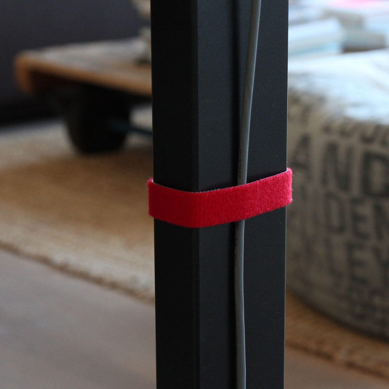 LABEL THE CABLE Klettband rot