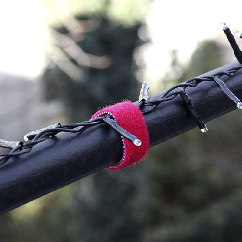 LABEL THE CABLE Klettband rot