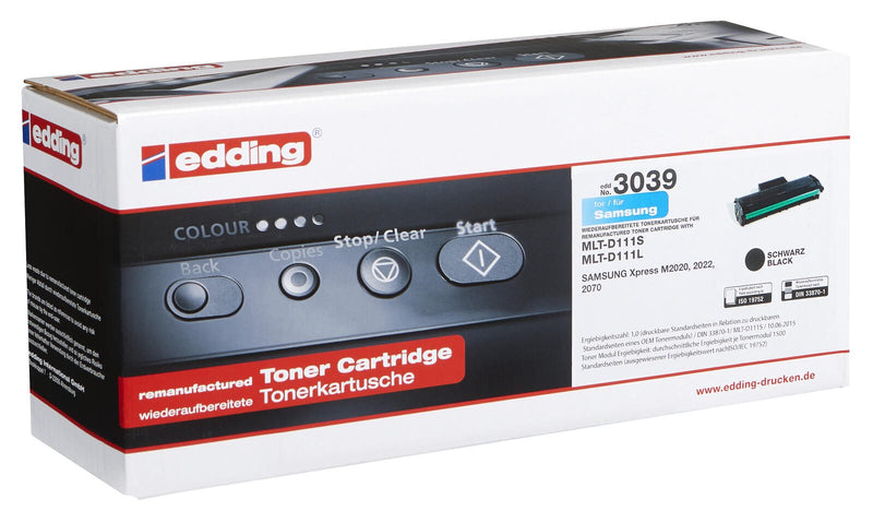 edding Toner EDD-3039 schwarz kompatibel zu SAMSUNG MLT-D111S (SU810A)