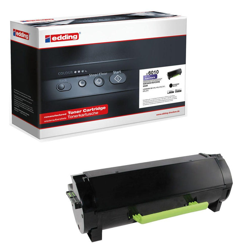 edding Toner EDD-6010 schwarz kompatibel zu LEXMARK 60F2H00