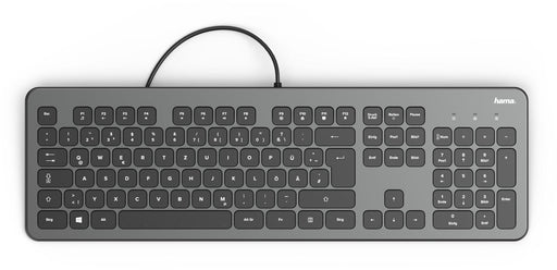 Hama Tastatur kabelgebunden KC-700 anthrazit, schwarz