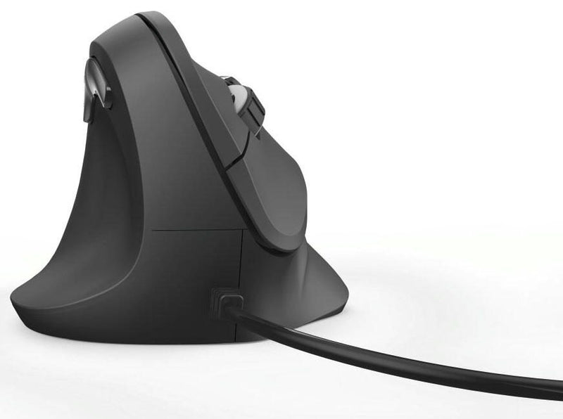 Hama EMC-500L Maus ergonomisch kabelgebunden schwarz