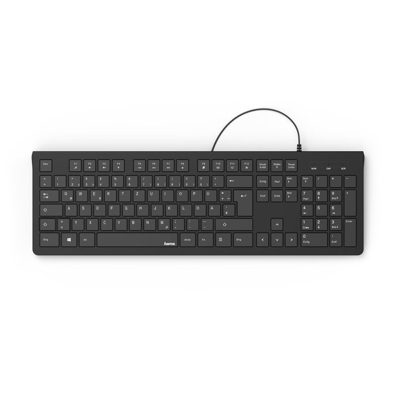 Hama Tastatur kabelgebunden KC-200 schwarz