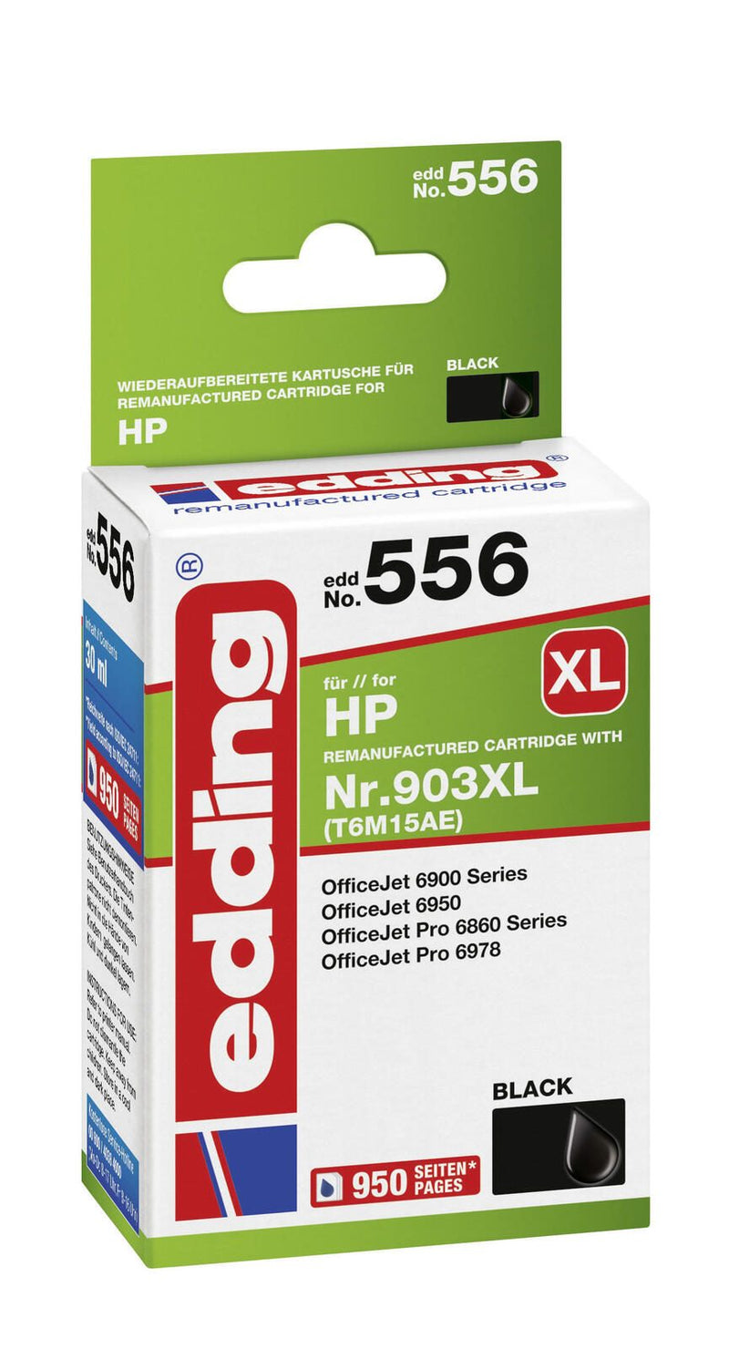 edding Druckerpatrone EDD-556 schwarz kompatibel zu HP 903XL (T6M15AE)