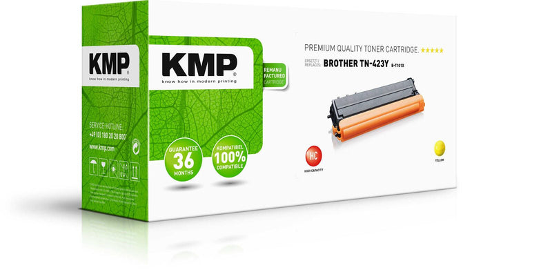 KMP Toner B-T101X gelb kompatibel zu brother TN-423Y