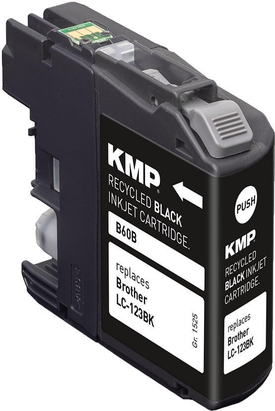 KMP Druckerpatrone B60B schwarz kompatibel zu brother LC-123BK