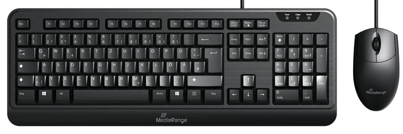 MediaRange Tastatur-Maus-Set kabelgebunden MROS108 schwarz