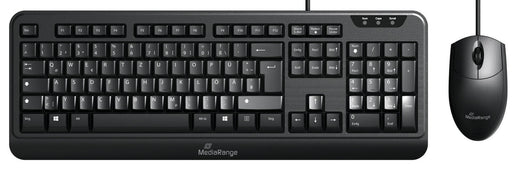 MediaRange Tastatur-Maus-Set kabelgebunden MROS108 schwarz