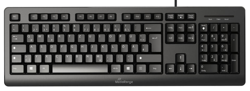 MediaRange Tastatur kabelgebunden MROS109 schwarz