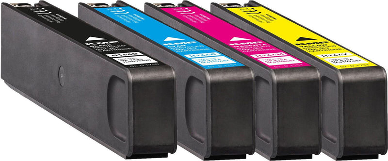 KMP Druckerpatronen H164V schwarz, cyan, magenta, gelb kompatibel zu HP 913A (L0R95AE, F6T77AE, F6T78AE, F6T79AE), 4er-S