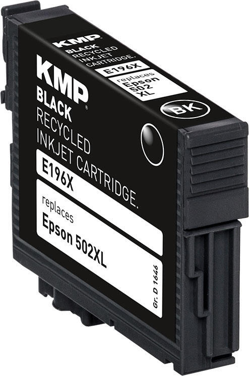 KMP Druckerpatrone E196X schwarz kompatibel zu EPSON 502XL (T02W14)