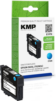 KMP Druckerpatrone E197X cyan kompatibel zu EPSON 502XL (T02W24)