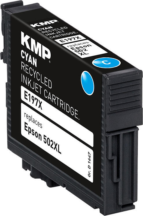 KMP Druckerpatrone E197X cyan kompatibel zu EPSON 502XL (T02W24)