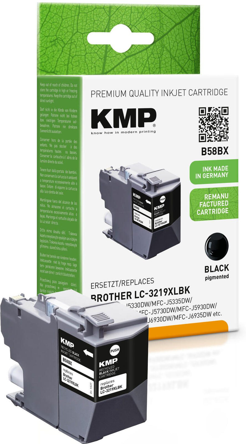KMP Druckerpatrone B58BX schwarz kompatibel zu brother LC-3219XLBK