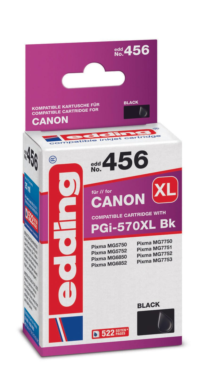 edding Druckerpatrone EDD-456 schwarz kompatibel zu Canon PGI-570 XL