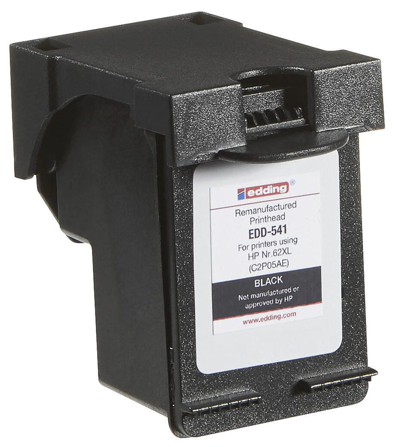 edding Druckerpatrone EDD-541 schwarz kompatibel zu HP 62XL (C2P05AE)