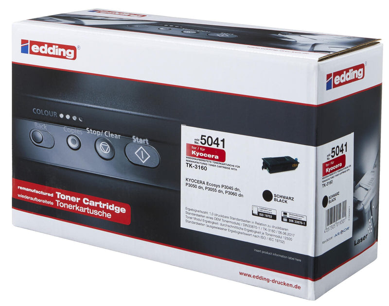 edding Toner EDD-5041 schwarz kompatibel zu KYOCERA TK-3160