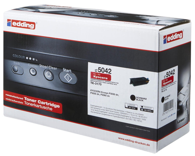 edding Toner EDD-5042 schwarz kompatibel zu KYOCERA TK-3170