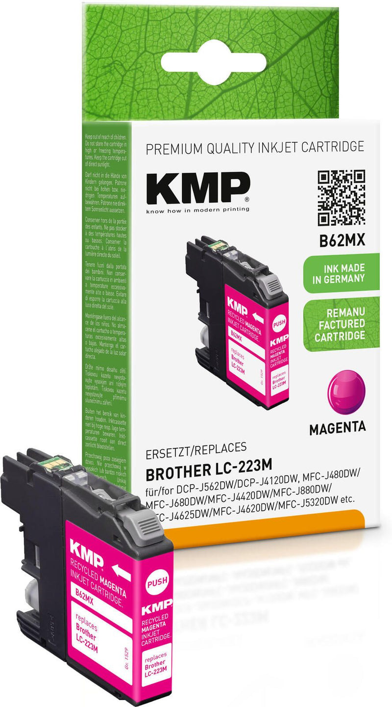 KMP Druckerpatrone B62MX magenta kompatibel zu brother LC-223M