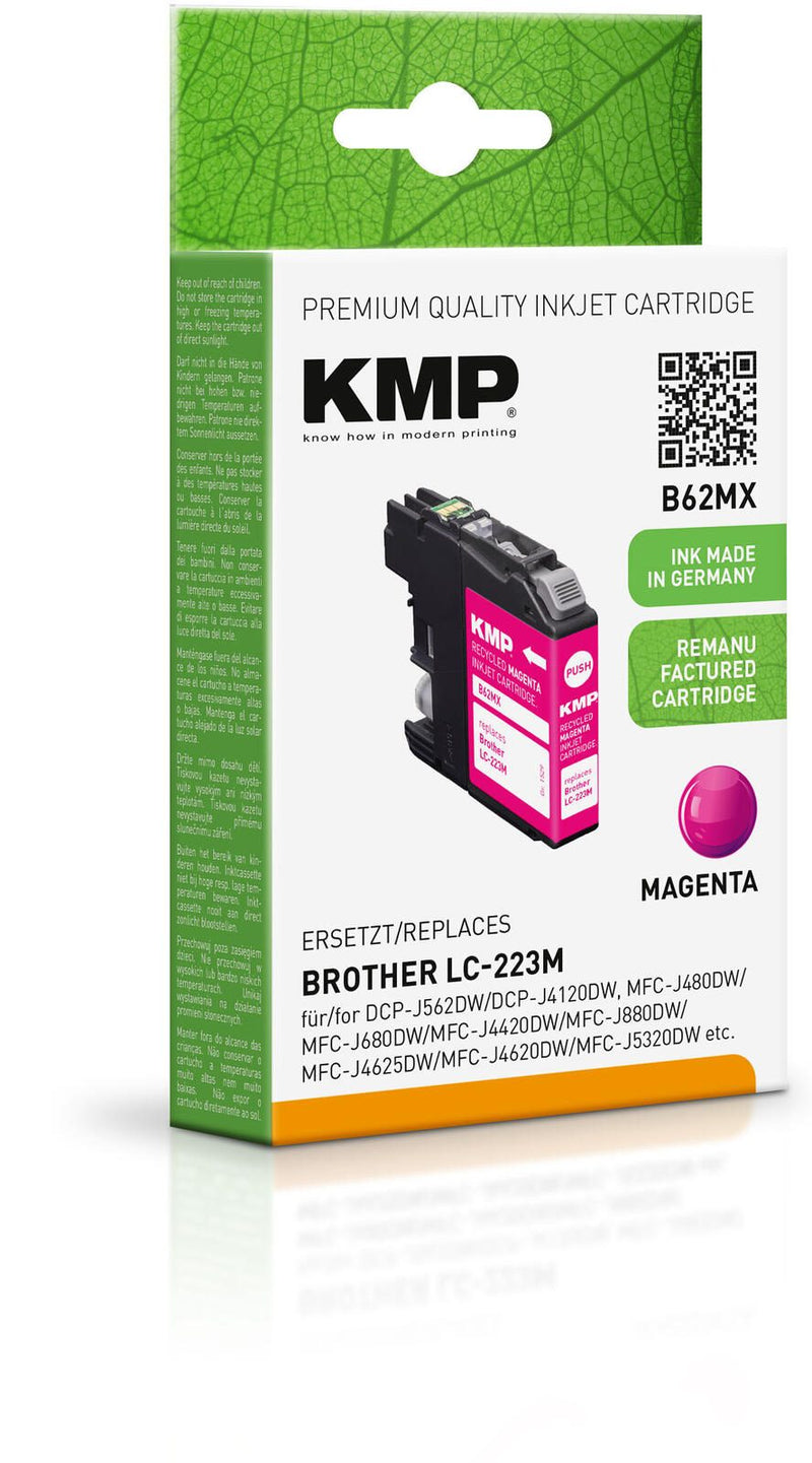 KMP Druckerpatrone B62MX magenta kompatibel zu brother LC-223M