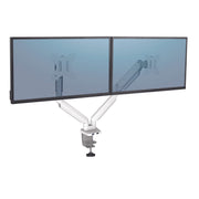 Fellowes Monitor-Halterung Platinum Dual weiß