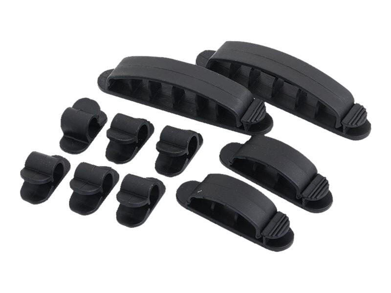 LogiLink Kabelclips schwarz