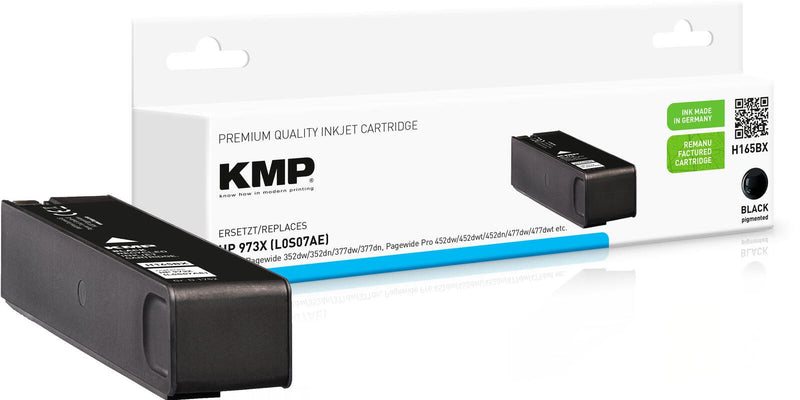 KMP Druckerpatrone H165BX schwarz kompatibel zu HP 973X (L0S07AE)
