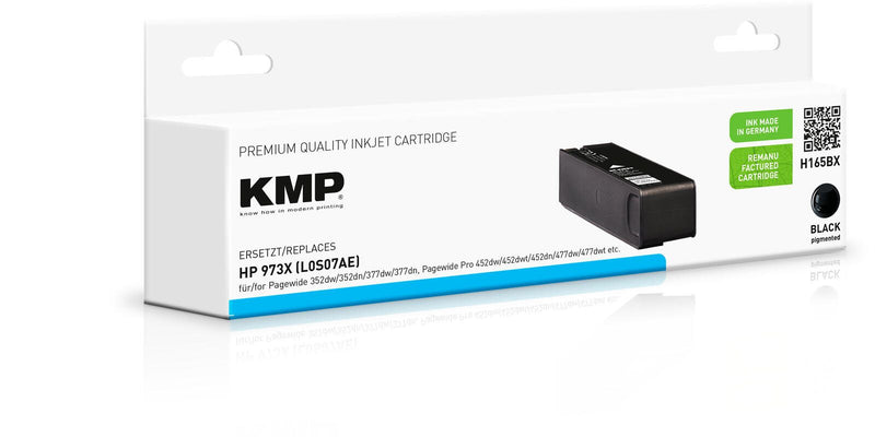 KMP Druckerpatrone H165BX schwarz kompatibel zu HP 973X (L0S07AE)
