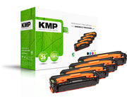 KMP Toner SA-T57V schwarz, cyan, magenta, gelb kompatibel zu SAMSUNG CLT-P504C (SU400A), 4er-Set