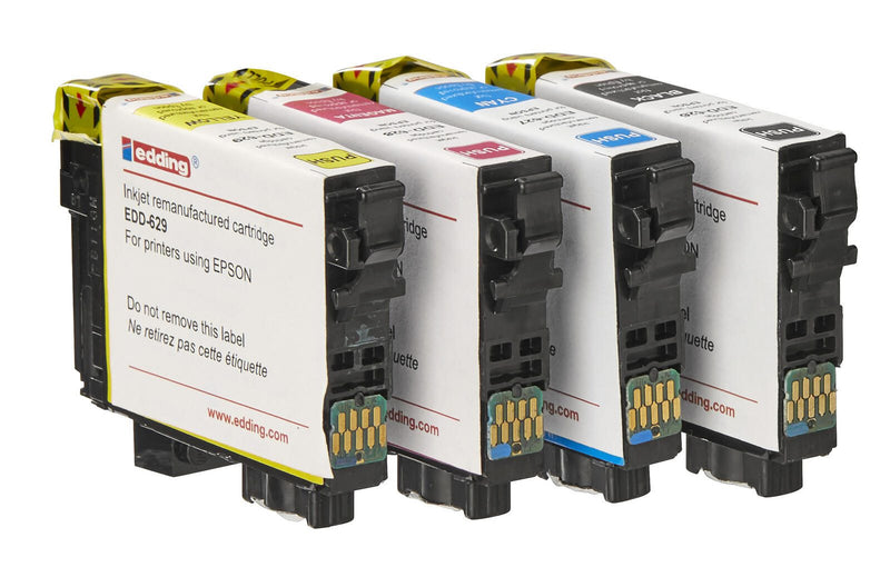 edding Druckerpatronen EDD-630 schwarz, cyan, magenta, gelb kompatibel zu EPSON 603XL Bk/C/M/Y , 4er-Set
