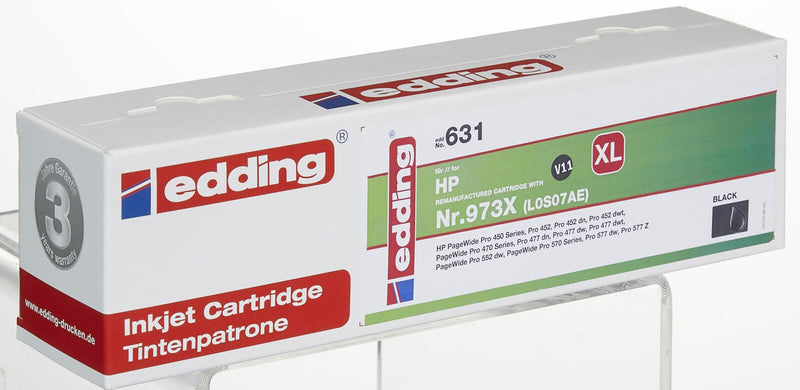 edding Druckerpatrone EDD-631 schwarz kompatibel zu HP 973X (L0S07AE)