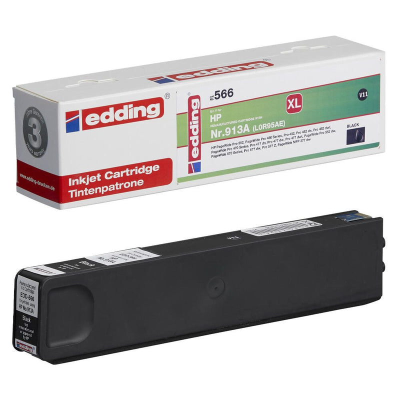 edding Druckerpatrone EDD-566 schwarz kompatibel zu HP 913A (L0R95AE)